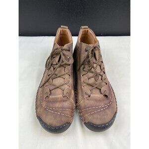Alcubieree Men's Tan Leather Casual Shoes Lace up Ankle Size 45/11.5 SKU 4773